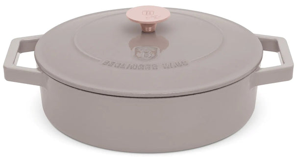 BerlingerHaus Sauteerpande Taupe - Støbejern - ø 26 cm - egnet til alle varmekilder - emaljeret non-stick belægning