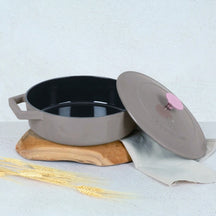 BerlingerHaus Sauteerpande Taupe - Støbejern - ø 26 cm - egnet til alle varmekilder - emaljeret non-stick belægning