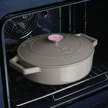 BerlingerHaus Sauteerpande Taupe - Støbejern - ø 26 cm - egnet til alle varmekilder - emaljeret non-stick belægning