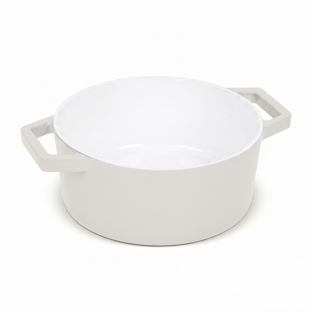 BerlingerHaus Stegegryde Mat Crème - Støbejern - ø 24 cm - egnet til alle varmekilder - emaljeret non-stick belægning
