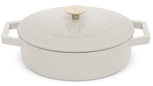 BerlingerHaus Sauteerpande Mat Creme - Støbejern - ø 26 cm - egnet til alle varmekilder - emaljeret non-stick belægning