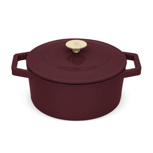 BerlingerHaus Gryde Mat Bordeaux - Gussejern - ø 24 cm - egnet til alle varmekilder - emaljeret non-stick belægning