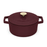 BerlingerHaus Gryde Mat Bordeaux - Gussejern - ø 24 cm - egnet til alle varmekilder - emaljeret non-stick belægning