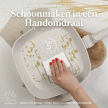 BerlingerHaus Stegepandssæt Mat Creme 3-Delt - Stegepande ø 20 & 24 cm, Grillpande 28 cm - Egnet til alle varmekilder