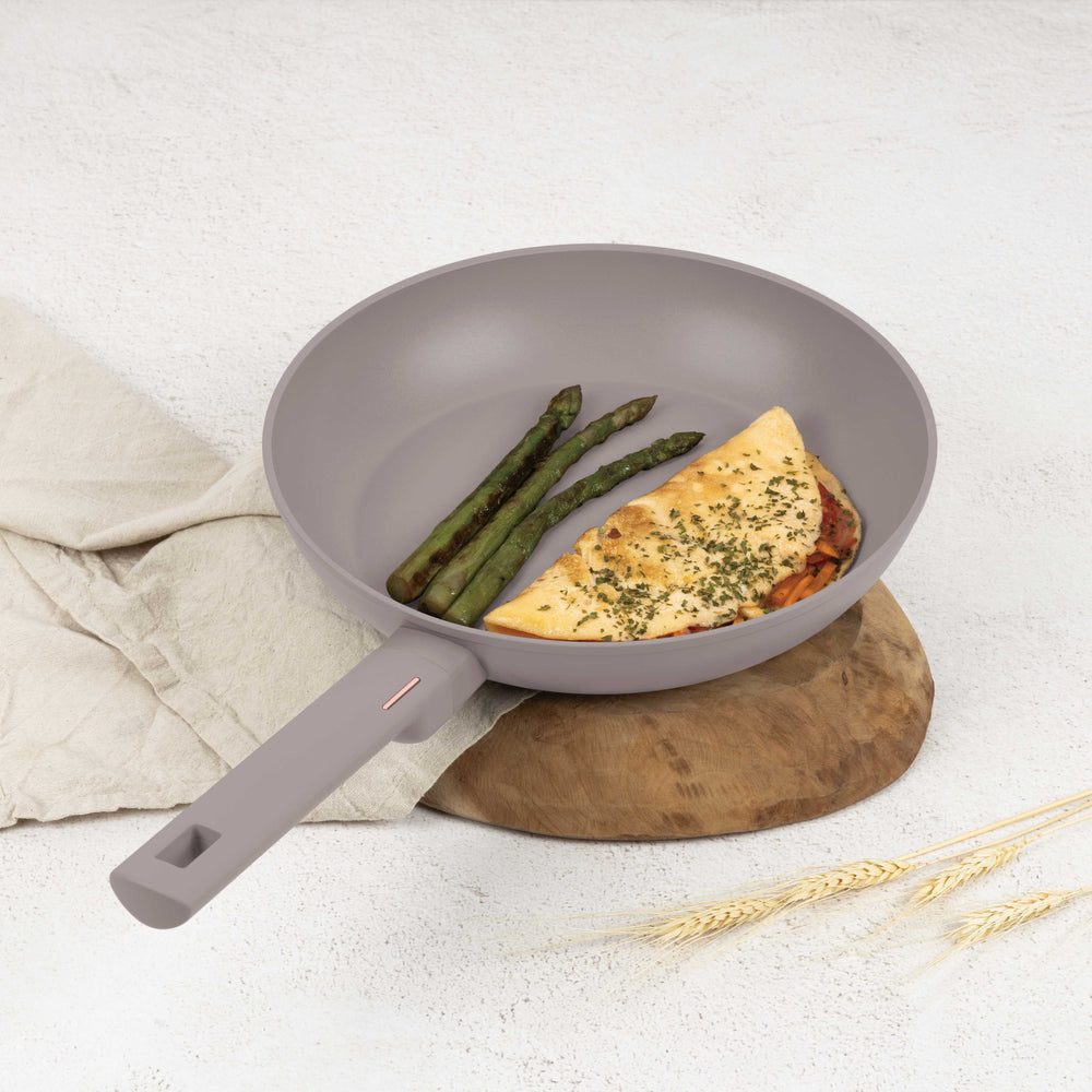 BerlingerHaus Stegepande Taupe ø 28 cm - egnet til alle varmekilder - standard non-stick belægning