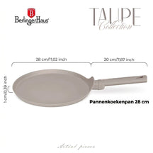 BerlingerHaus Pandekagepande Taupe ø 28 cm - egnet til alle varmekilder - standard non-stick belægning