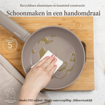 BerlingerHaus Stegepande Taupe ø 24 cm - egnet til alle varmekilder - standard non-stick belægning