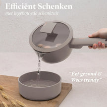 BerlingerHaus Grydesæt Taupe 11-Delt - Kogepande ø 20, 24, 28 cm, Stegepande ø 24, 28 cm & Kasserolle ø 16 cm - egnet til alle varmekilder