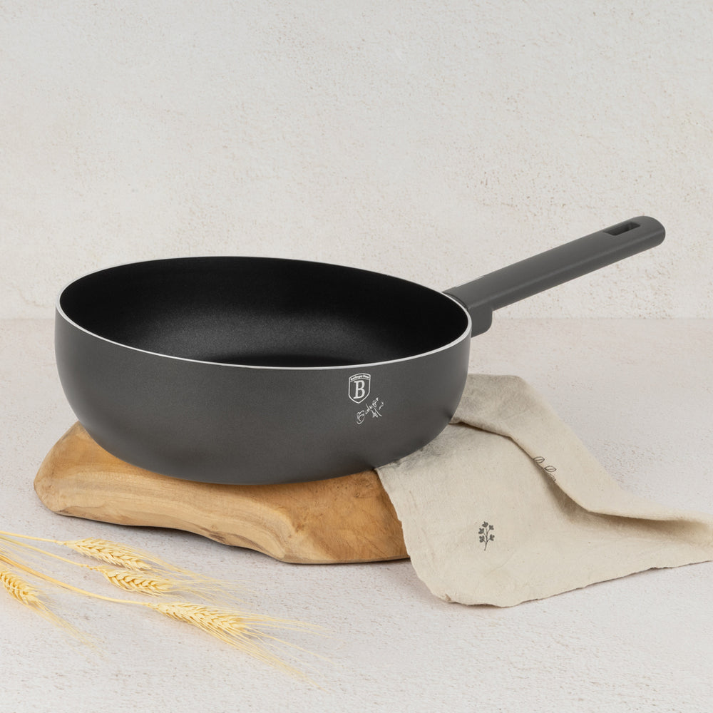 BerlingerHaus Stegepande Mat Antracit ø 26 cm - egnet til alle varmekilder - standard non-stick belægning