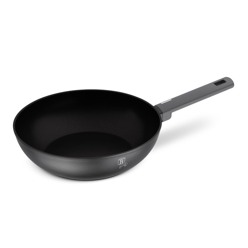 BerlingerHaus Wokpande Mat Antracit ø 28 cm - egnet til alle varmekilder - standard non-stick belægning