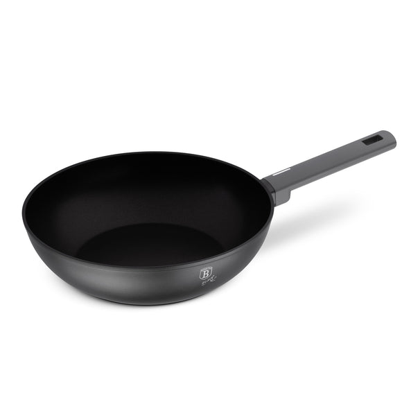 BerlingerHaus Wokpande Mat Antracit ø 28 cm - egnet til alle varmekilder - standard non-stick belægning