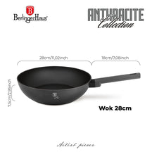 BerlingerHaus Wokpande Mat Antracit ø 28 cm - egnet til alle varmekilder - standard non-stick belægning