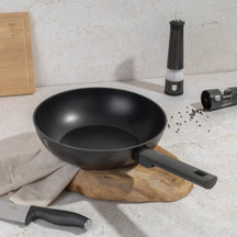 BerlingerHaus Wokpande Mat Antracit ø 28 cm - egnet til alle varmekilder - standard non-stick belægning