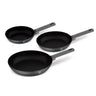 BerlingerHaus Stegepand Sæt Mat Antracit 3-Delt - ø 20, 24 & 28 cm - egnet til alle varmekilder - standard non-stick belægning
