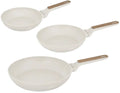 BerlingerHaus Stegepandesæt Nordic Mat Creme 3-Delt - ø 20, 24 & 28 cm - egnet til alle varmekilder - standard non-stick belægning