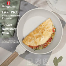 BerlingerHaus Pandesæt Nordic Mat Creme 7-Delig - Kogepande ø 20, 24, 28 cm & Stegepande ø 20, 24 cm - egnet til alle varmekilder