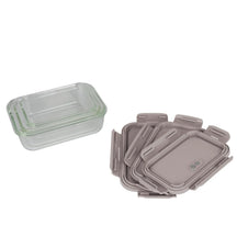 BerlingerHaus Glas Opbevaringsbokse Taupe - 3-delt - 570 ml, 840 ml & 1,18 Liter