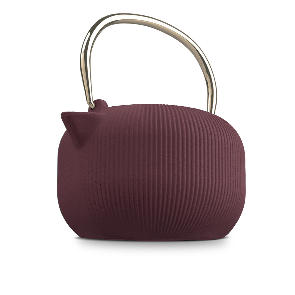BerlingerHaus Teapot med RVS Filter - Gussejern Mat Bordeaux - 1 Liter
