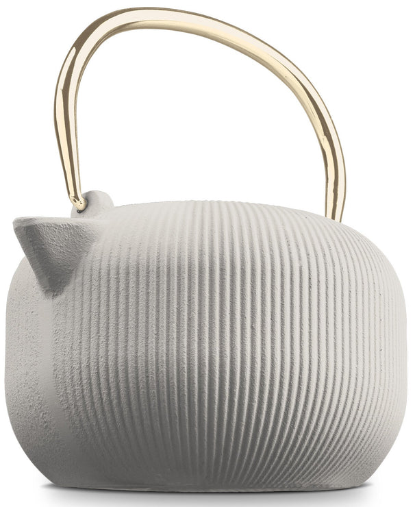 BerlingerHaus Teekande med RVS Filter - Støbejern Mat Creme - 1 Liter