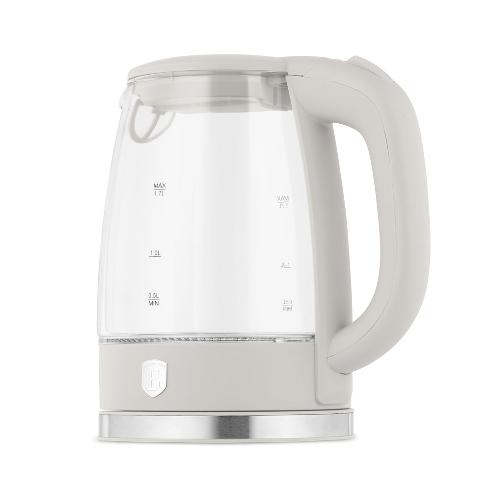 BerlingerHaus Elkande Glas Mat Creme - 1.7 Liter - 2200W