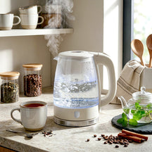 BerlingerHaus Elkande Glas Mat Creme - 1.7 Liter - 2200W