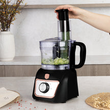 BerlingerHaus Køkkenmaskine / Foodprocessor 8-i-1 Sort Roséguld - 500W