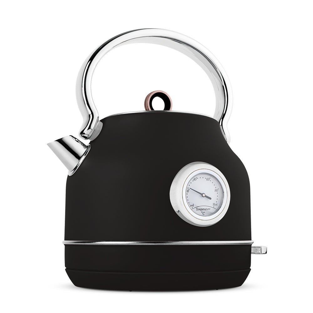 BerlingerHaus Elkande Sort Roséguld - med Termometer - 1.7 Liter - 2200W