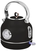 BerlingerHaus Elkande Sort Roséguld - med Termometer - 1.7 Liter - 2200W