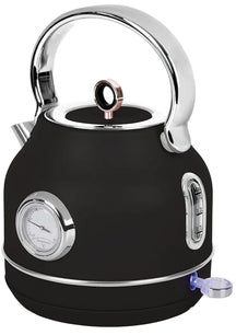 BerlingerHaus Elkande Sort Roséguld - med Termometer - 1.7 Liter - 2200W