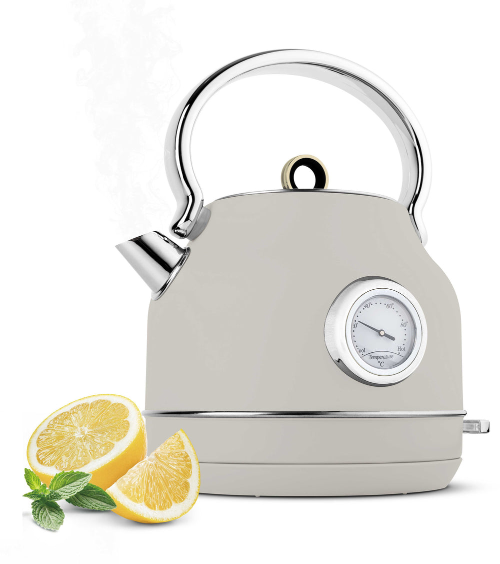 BerlingerHaus Elkande Mat Creme - med Termometer - 1.7 Liter - 2200W