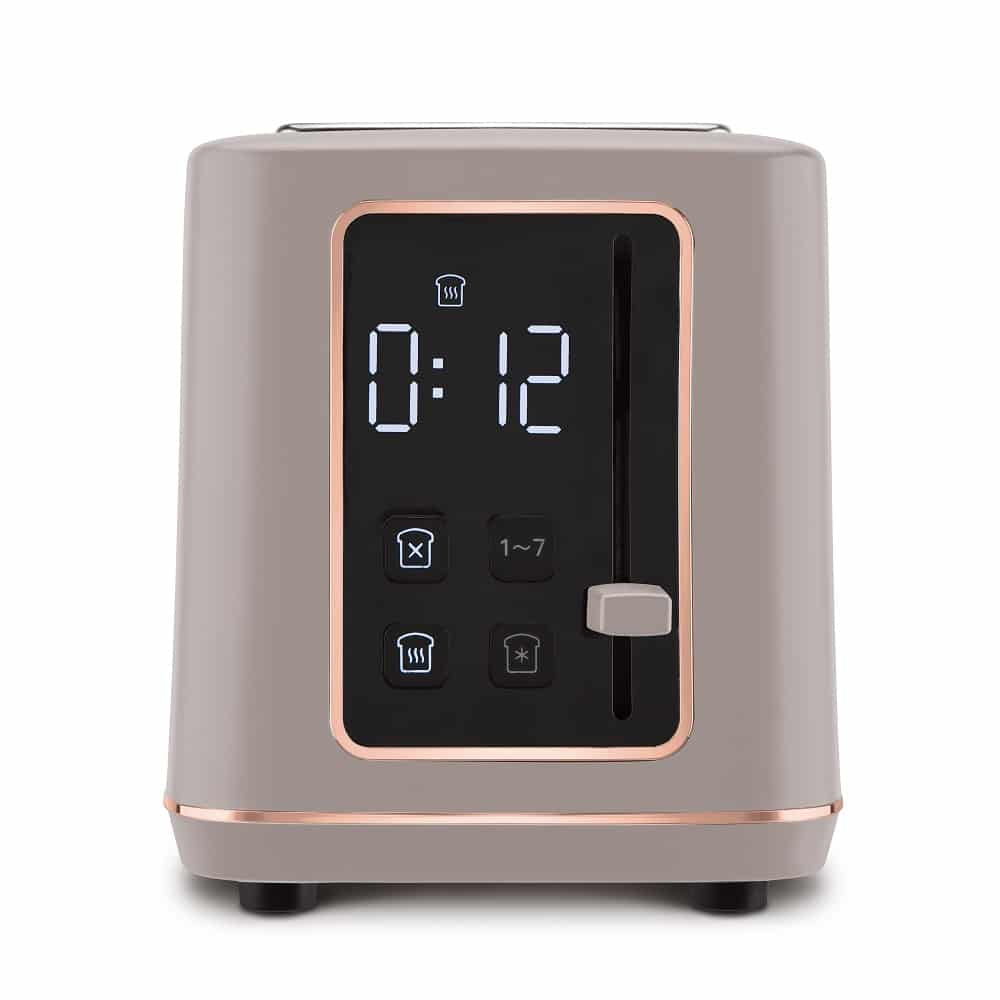 BerlingerHaus Brødrister Digital Taupe - 2 Slots - 870W