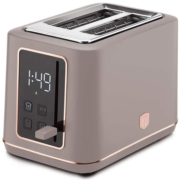 BerlingerHaus Brødrister Digital Taupe - 2 Slots - 870W