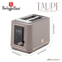 BerlingerHaus Brødrister Digital Taupe - 2 Slots - 870W