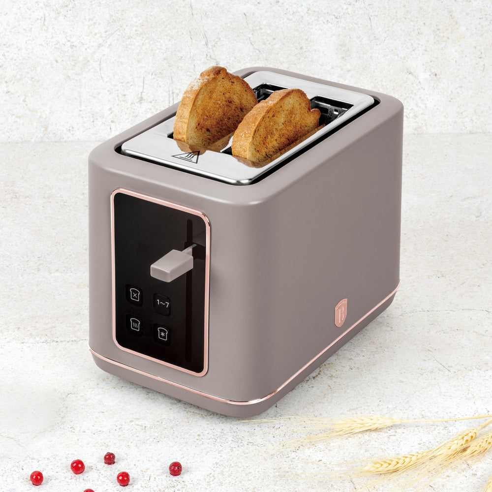 BerlingerHaus Brødrister Digital Taupe - 2 Slots - 870W