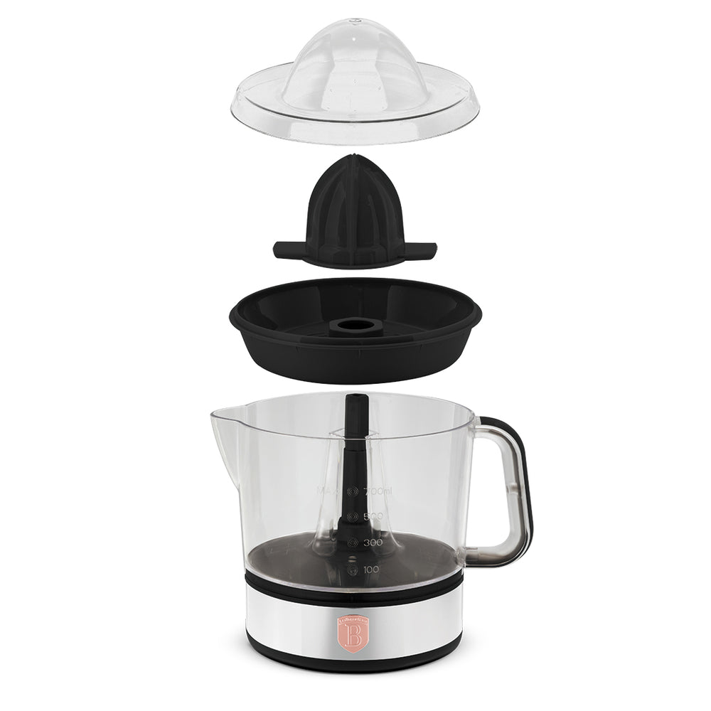 BerlingerHaus Elektrisk Citruspresse / Appelsinpresser Sort Roséguld - 0,7 L - 40 W