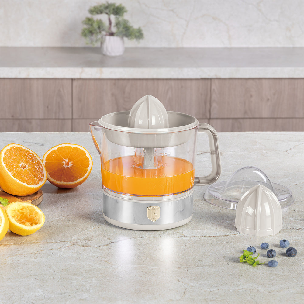 BerlingerHaus Elektrisk Citruspresse / Appelsinpresser Mat Creme - 0,7 L - 40 W