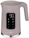 BerlingerHaus Elkande Digital Taupe - Temperaturindstilling - 1.7 Liter - 2200W