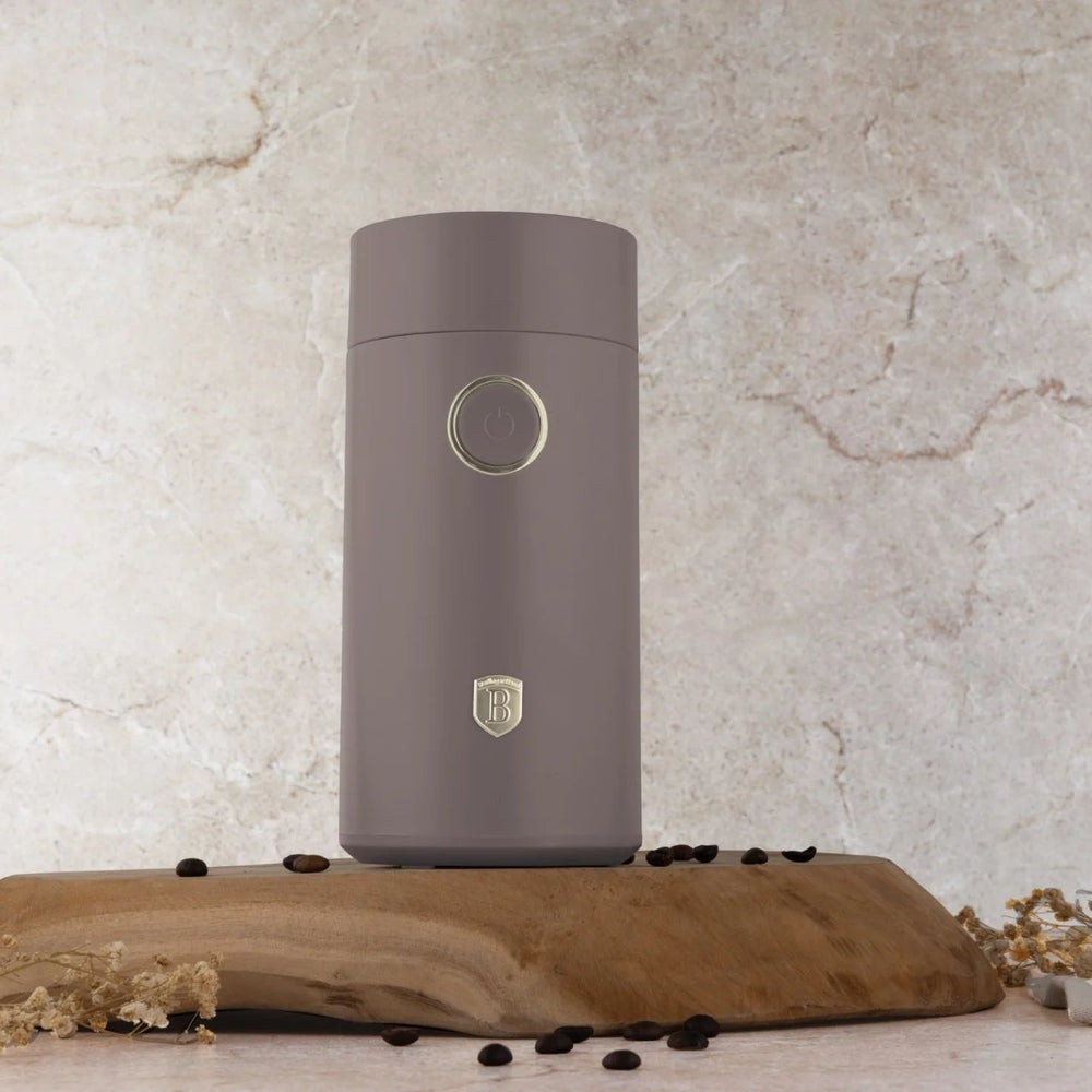 BerlingerHaus Elektrisk Kaffekværn / Kaffe Bønner Maler - Taupe - 150W