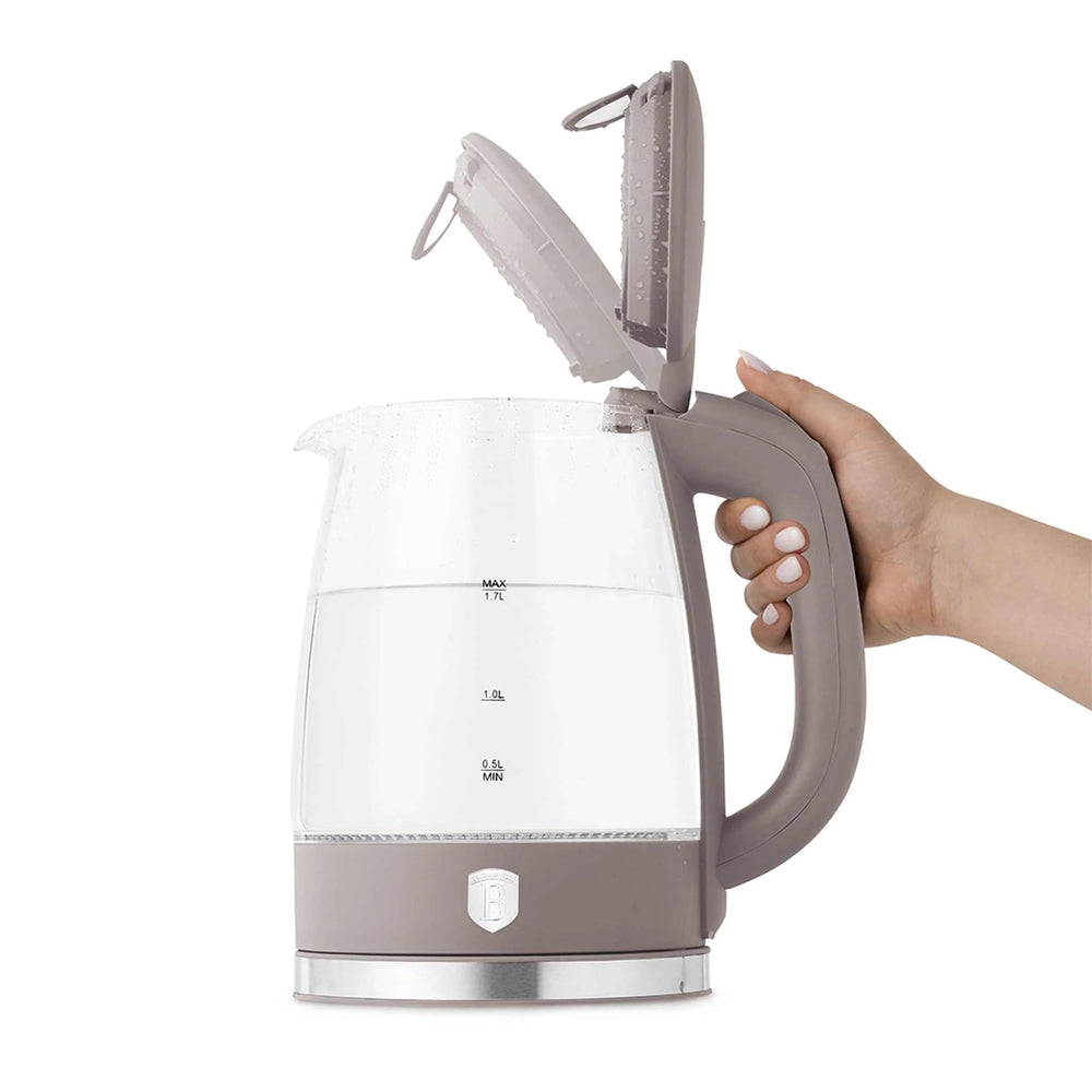 BerlingerHaus Elkande Glas Taupe - 1.7 Liter - 2200W
