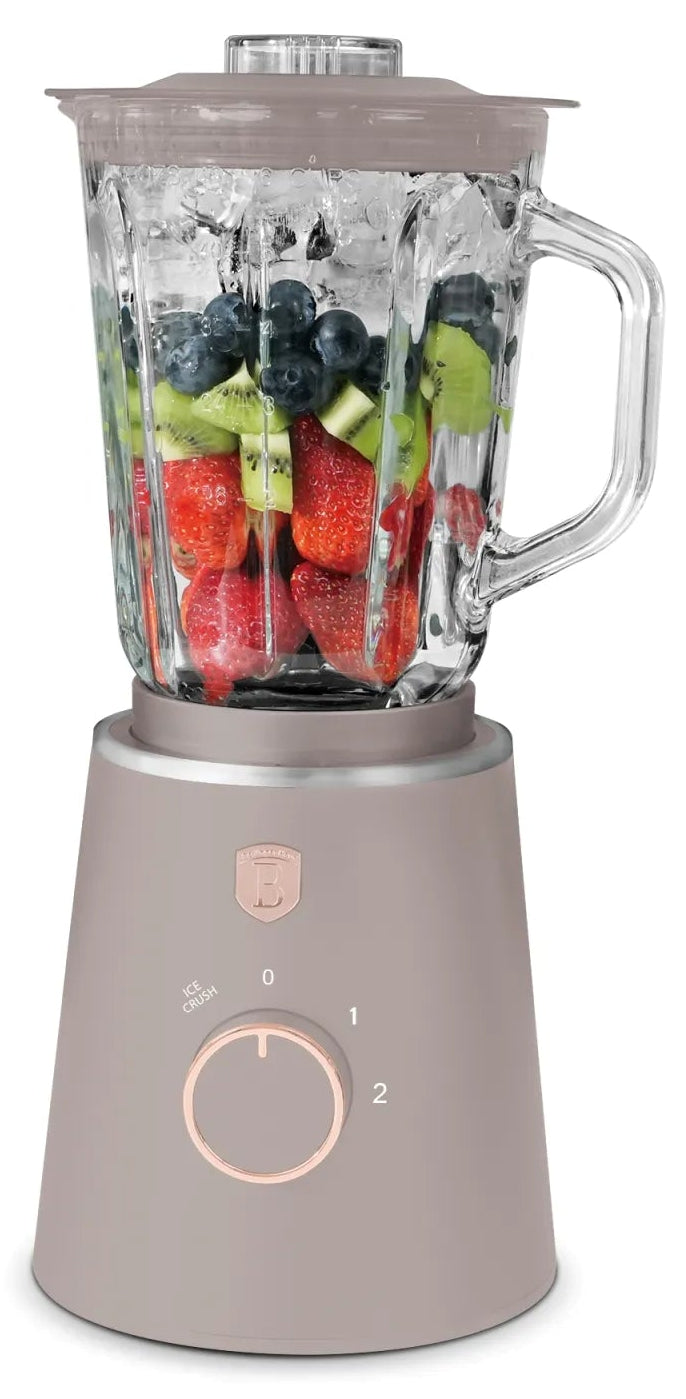 BerlingerHaus Blender Taupe - Glas Kande - 1.5 Liter - 1000W