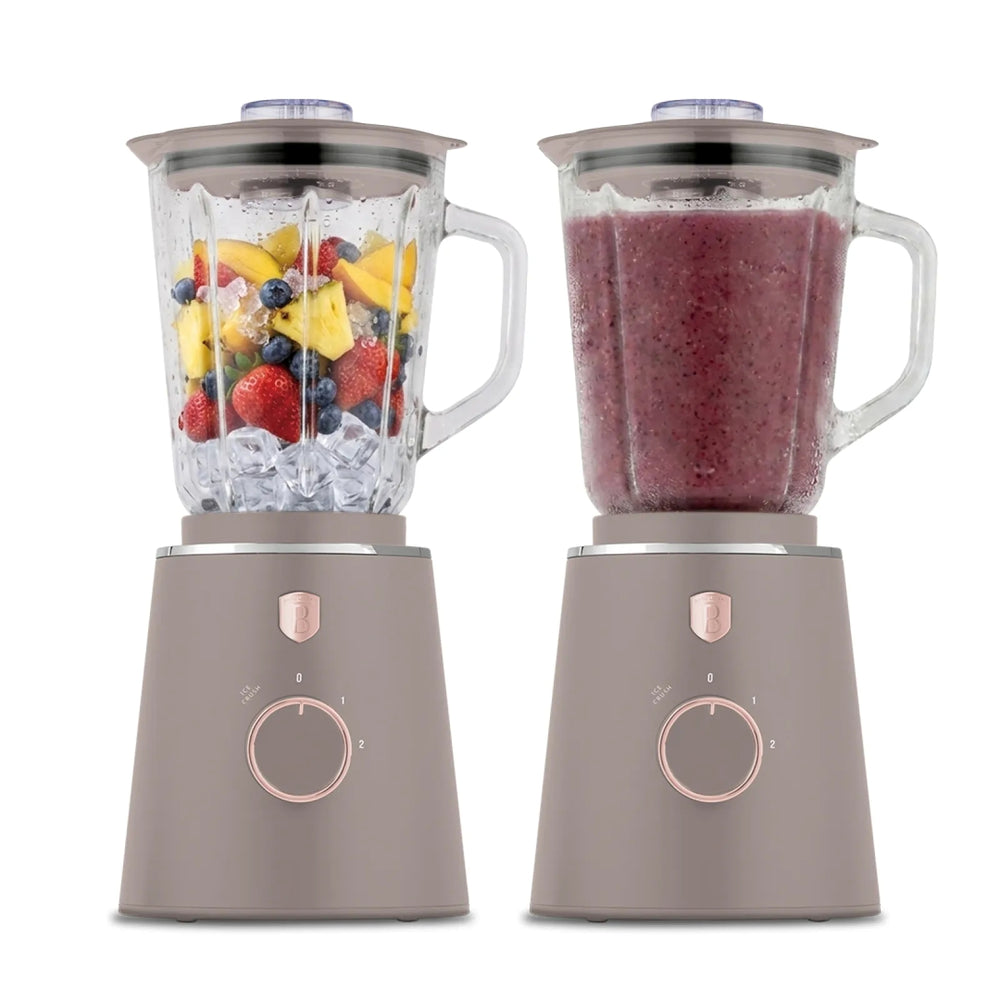 BerlingerHaus Blender Taupe - Glas Kande - 1.5 Liter - 1000W