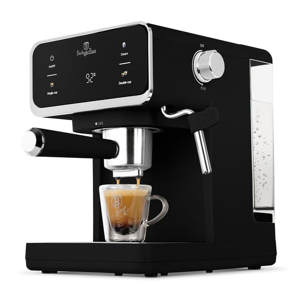 BerlingerHaus Espressomaskine / Pistonmaskine Digital Mat Sort - 3-i-1 - 20 Bar - 1,0 Liter