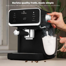 BerlingerHaus Espressomaskine / Pistonmaskine Digital Mat Sort - 3-i-1 - 20 Bar - 1,0 Liter