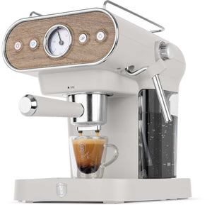 BerlingerHaus Espressomaskine / Pistonmaskine Digital Mat Creme - 3-i-1 - 20 Bar - 1.02Liter
