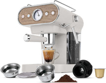 BerlingerHaus Espressomaskine / Pistonmaskine Digital Mat Creme - 3-i-1 - 20 Bar - 1.02Liter