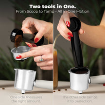 BerlingerHaus Espressomaskine / Pistonmaskine Digital Mat Creme - 3-i-1 - 20 Bar - 1.02Liter