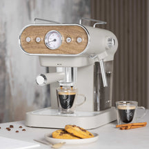 BerlingerHaus Espressomaskine / Pistonmaskine Digital Mat Creme - 3-i-1 - 20 Bar - 1.02Liter