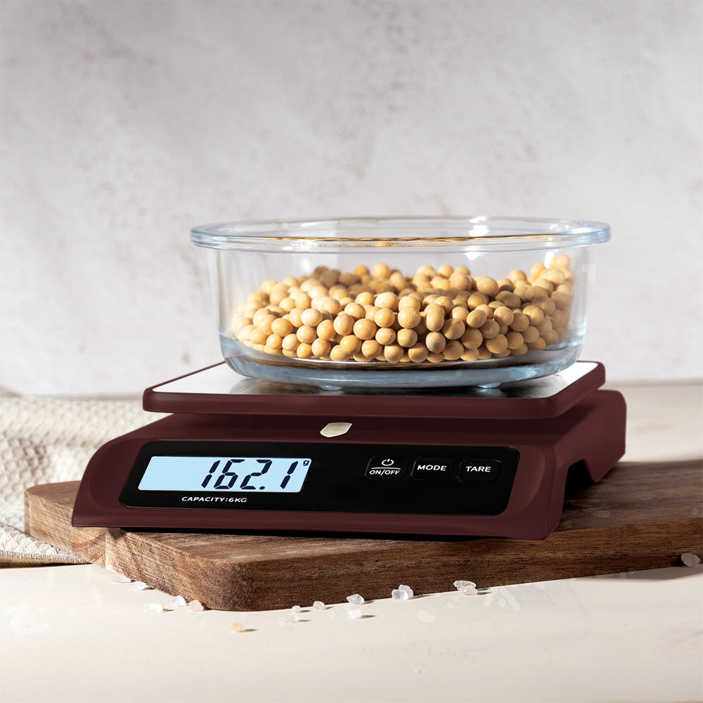 BerlingerHaus Køkkenvægt Digital Bordeaux - Maksimalt 6 kg