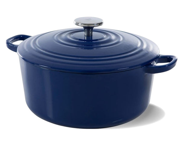 BK Stegegryde Bourgogne Royal Blue Støbejern ø 24 cm / 4,2 Liter - emaljeret non-stick belægning