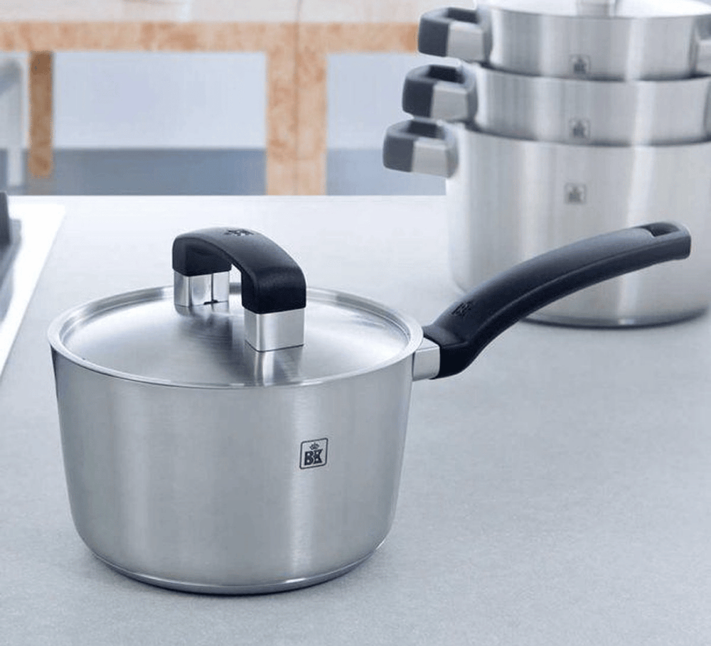 BK Pannenset Conical Cool 5-delig - RVS - Kogepande ø 16, 18, 20, 24 cm & Steelpande ø 16 cm